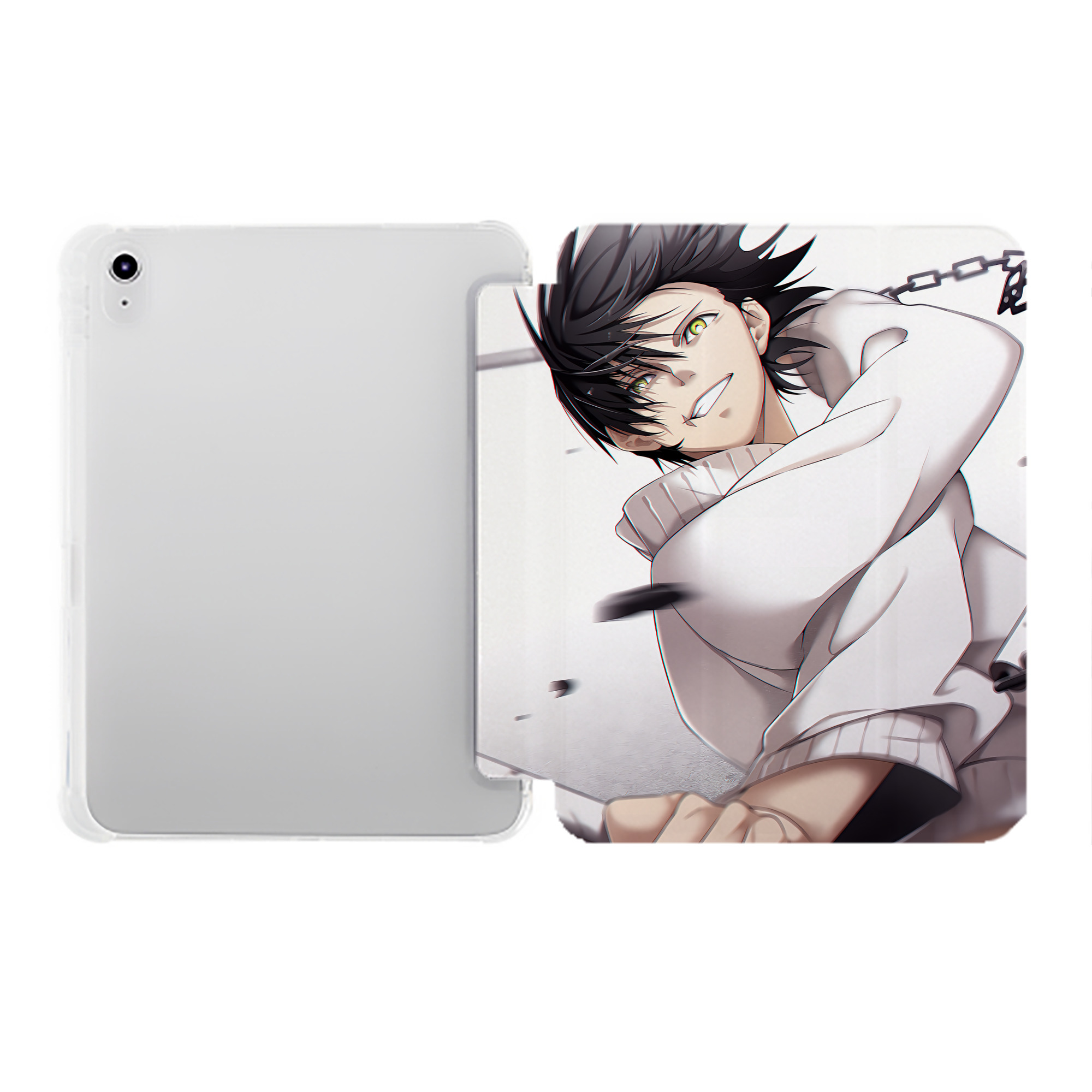 （画像用） SPY×FAMILY间谍家家酒 IPad ケース ペン収納付き 三つ折りスタンド PUレザー×シリコン 対応機種9.5/10.5/10.9インチ